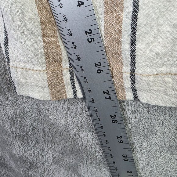 Womens Time & Tru Beige & Black Striped Lounge Pants Wide Leg Drawstring XXXL - Picture 9 of 11